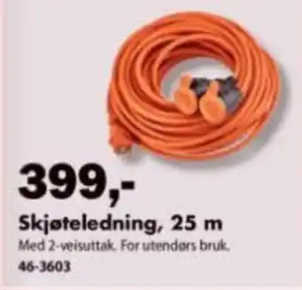 Biltema Skjøteledning, 25 m tilbud
