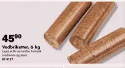 Biltema Vedbriketter tilbud