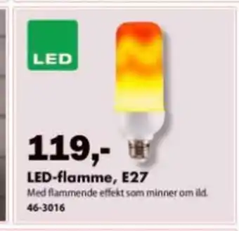 Biltema LED-flamme, E27 tilbud