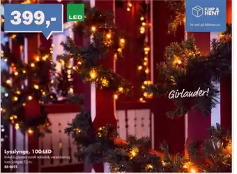 Biltema Lysslynge, 100 LED tilbud