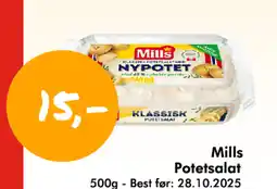 Havaristen Mills potetsalat tilbud