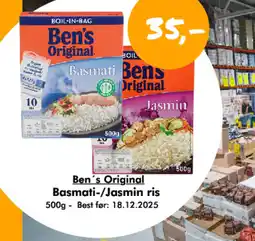 Havaristen Ben's Original Basmati-/Jasmin ris tilbud