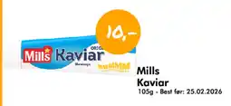 Havaristen Mills Kaviar tilbud