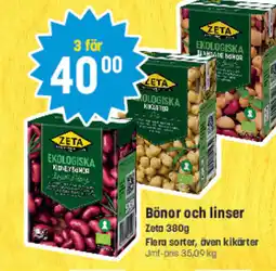 Eurocash ZETA Bönor och linser tilbud