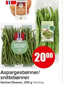 Spar Aspargesbønner/snittebønner, NOK 20 tilbud
