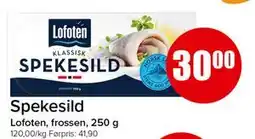Spar Spekesild, NOK 30 tilbud