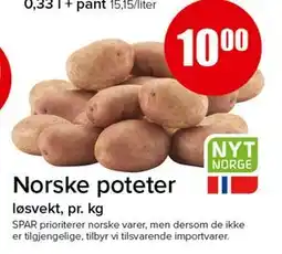 Spar Norske poteter, NOK 10 tilbud