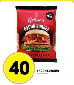 Bunnpris BACONBURGER, NOK 40 tilbud