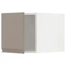 IKEA Metod Overskap, hvit/upplöv matt mørk beige, 40x40 cm tilbud
