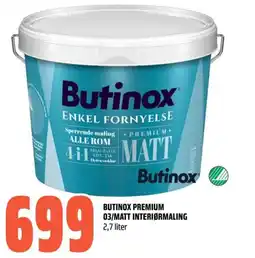 Obs Bygg Butinox premium 03/matt interiørmaling tilbud