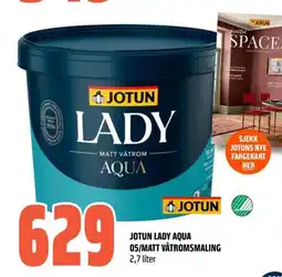 Obs Bygg Jotun lady aqua 05/matt våtromsmaling tilbud