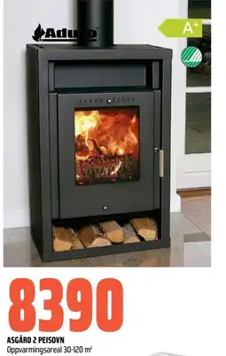 Obs Bygg Asgård 2 peisovn tilbud