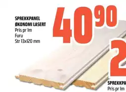 Obs Bygg Sprekkpanel økonomi lasert tilbud