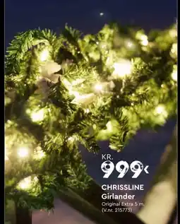 Mekk Chrissline girlander tilbud