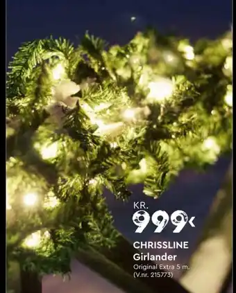 Mekk Chrissline girlander tilbud