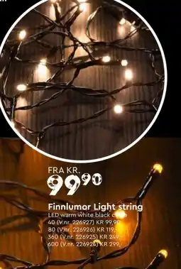 Mekk Finnlumor Light string tilbud