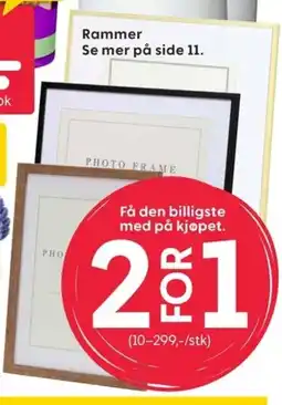 Rusta Rammer Se mer på side 11. tilbud