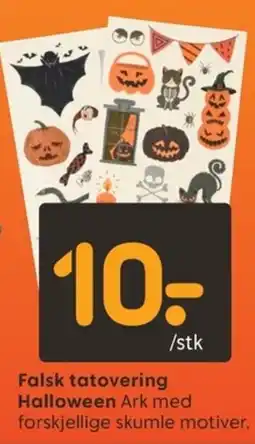Rusta Falsk tatovering Halloween tilbud