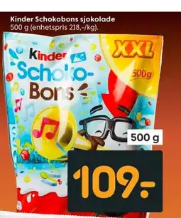 Rusta Kinder Schokobons sjokolade tilbud