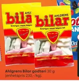 Rusta Ahlgrens Bilar godteri tilbud