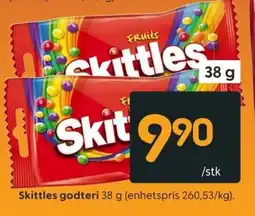 Rusta Skittles godteri tilbud