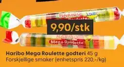 Rusta Haribo Mega Roulette godteri tilbud