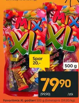 Rusta Favoritmix XL godteri tilbud