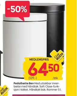 Rusta Pedalbotte Ben tilbud