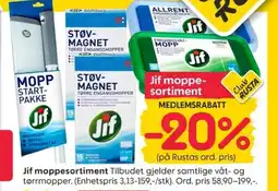 Rusta Jif moppesortiment tilbud