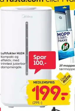 Rusta Luftfukter HU24 tilbud