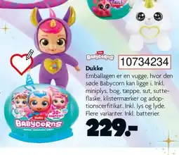 BR Leker BABYCORNS Dukke tilbud