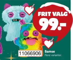 BR Leker Bamse Flere varianter. tilbud
