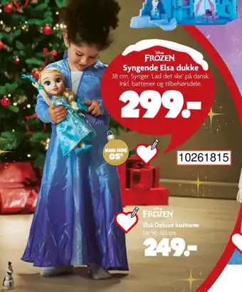 BR Leker FROZEN Elsa Deluxe kostume tilbud