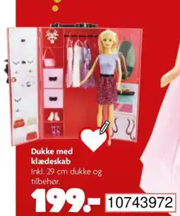 BR Leker Dukke med klædeskab tilbud