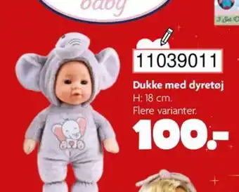 BR Leker Dukke med dyretøj tilbud