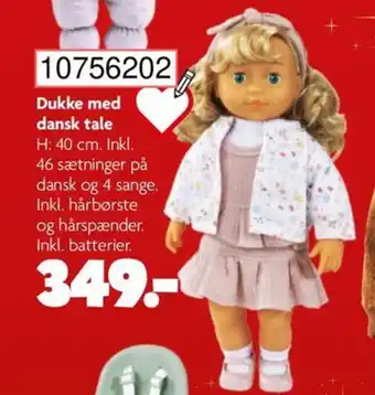 BR Leker Dukke med dansk tale tilbud