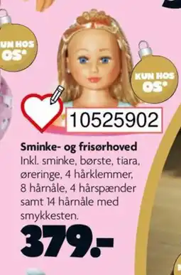 BR Leker Sminke- og frisørhoved tilbud