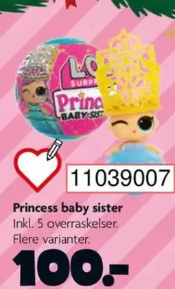 BR Leker Princess baby sister tilbud