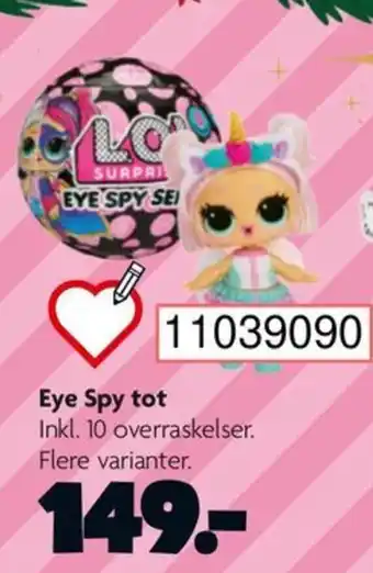 BR Leker Eye Spy tot tilbud