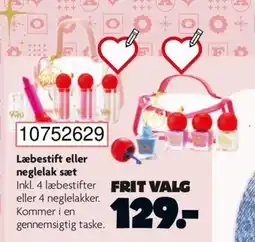 BR Leker Læbestift eller neglelak sæt tilbud