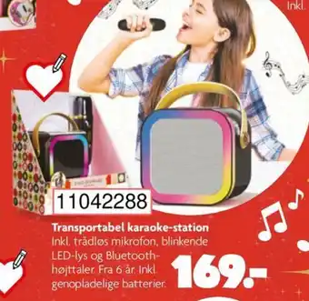 BR Leker Transportabel karaoke-station tilbud