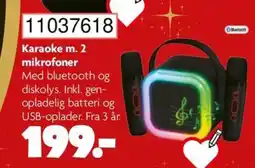 BR Leker Karaoke m. 2 mikrofoner tilbud