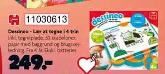 BR Leker Dessineo - Lær at tegne i 4 trin tilbud