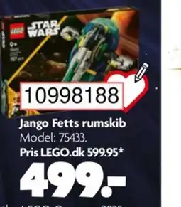 BR Leker Jango Fetts rumskib Model: 75433. tilbud