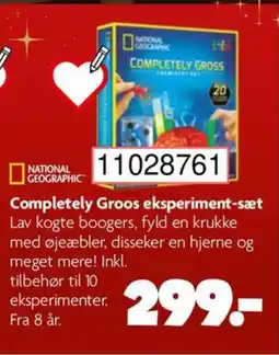 BR Leker NATIONAL CROGRAPHIC Completely Groos eksperiment-sæt tilbud
