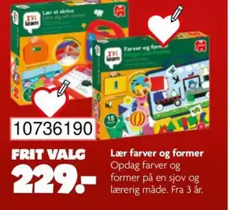 BR Leker Lær farver og former tilbud