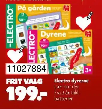 BR Leker Electro dyrerne tilbud