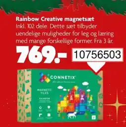BR Leker Rainbow creative magnetsæt tilbud