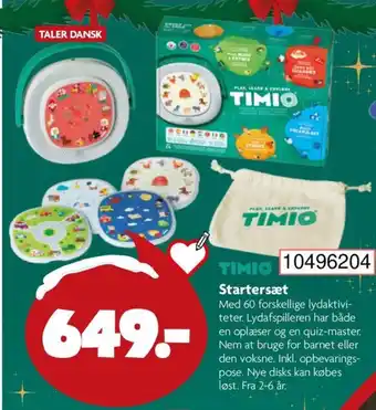 BR Leker TIMIO Startersæt tilbud