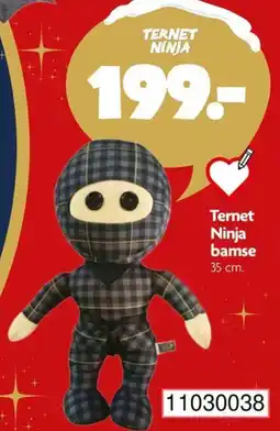 BR Leker Ternet Ninja bamse tilbud